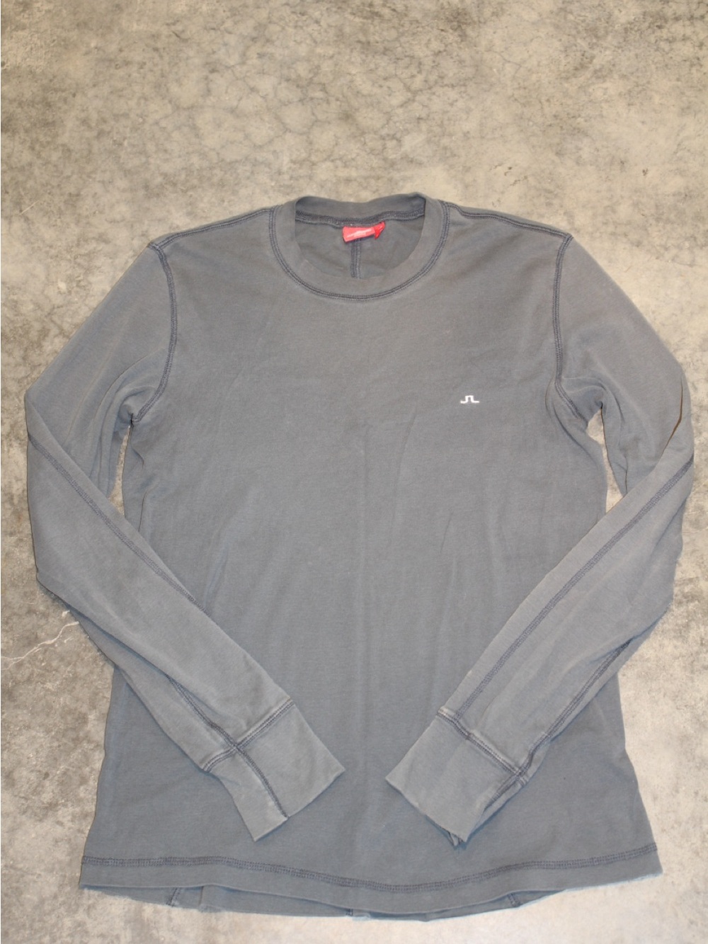 J.Lindeberg Slate Gray Long-Sleeve Crew Shirt